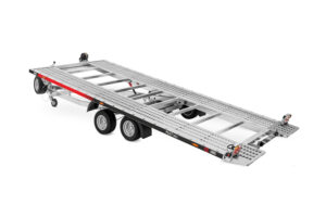 przyczepa laweta LORRIES car transporter trailer Anhänger ze zintegrowanymi najazdami 2700 kg 5m