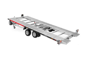 przyczepa laweta LORRIES car transporter trailer Anhänger ze zintegrowanymi najazdami 3000 kg 5m