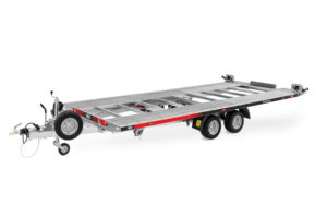 przyczepa laweta LORRIES car transporter trailer Anhänger ze zintegrowanymi najazdami 3000 kg 5m