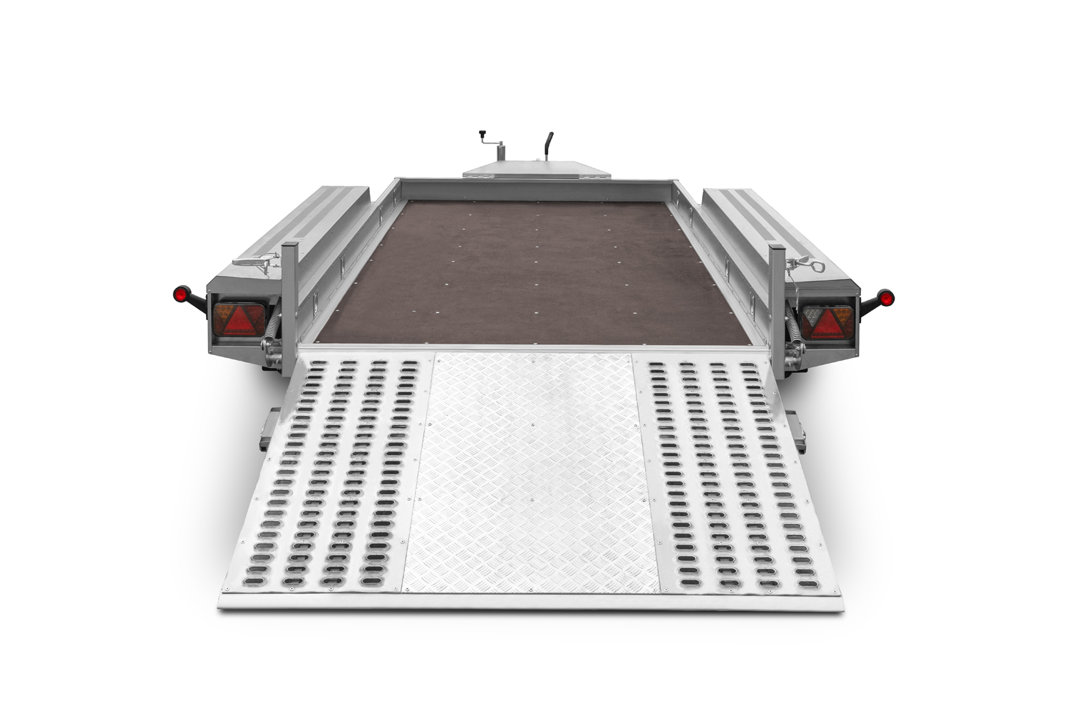 LORRIES-przyczepa-do-transportu-sprzetow-budowlanych-tpm35-3617-6 Otwarty trap najazdowy w przyczepie budowlanej TPM35